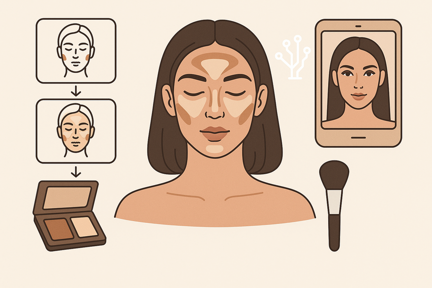 Contour and Highlight Step-by-Step: Master Sculpting with an AI Makeup Generator