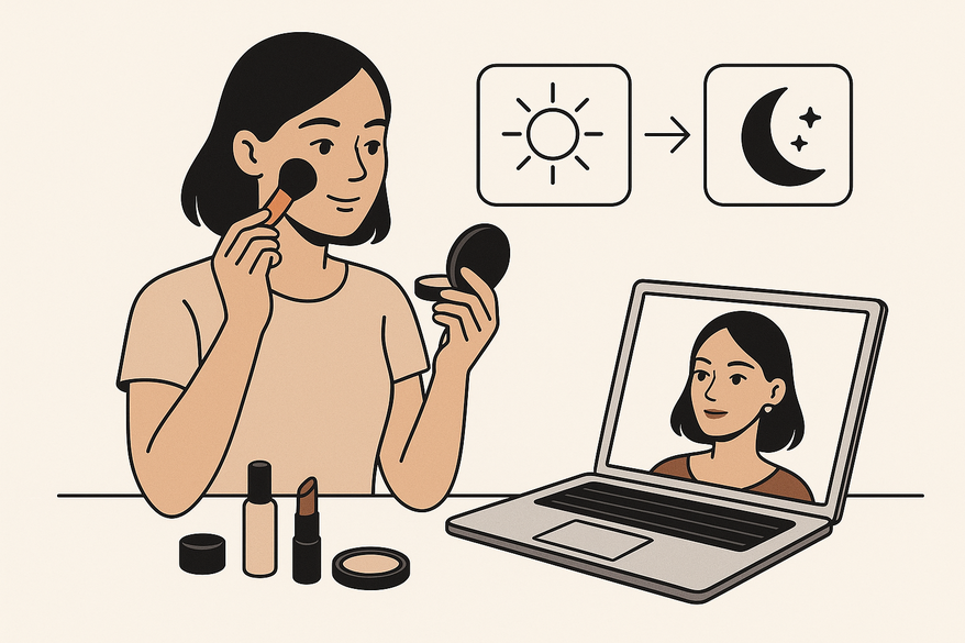 Mastering a Quick Day to Night Makeup Transition with AI Makeup Generator