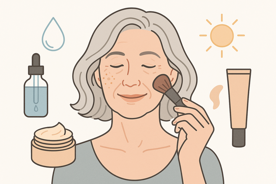 Makeup for Mature Skin: Strategies to Hydrate, Smooth, and Brighten