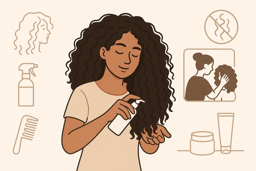 Thick Curly Hair Routine: Tips for Frizz Prevention and Between Wash Waves