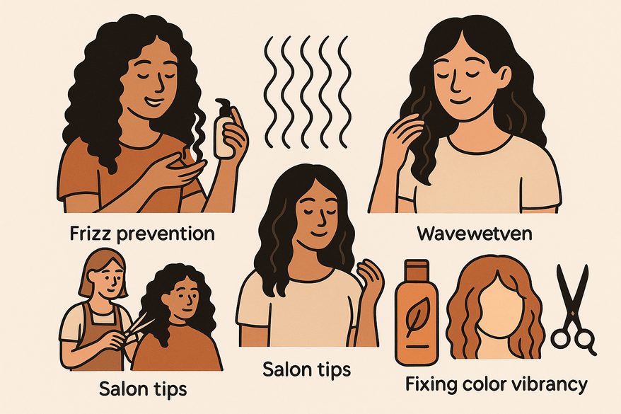 Thick Curly Hair Routine: Frizz Prevention and Waves Maintenance