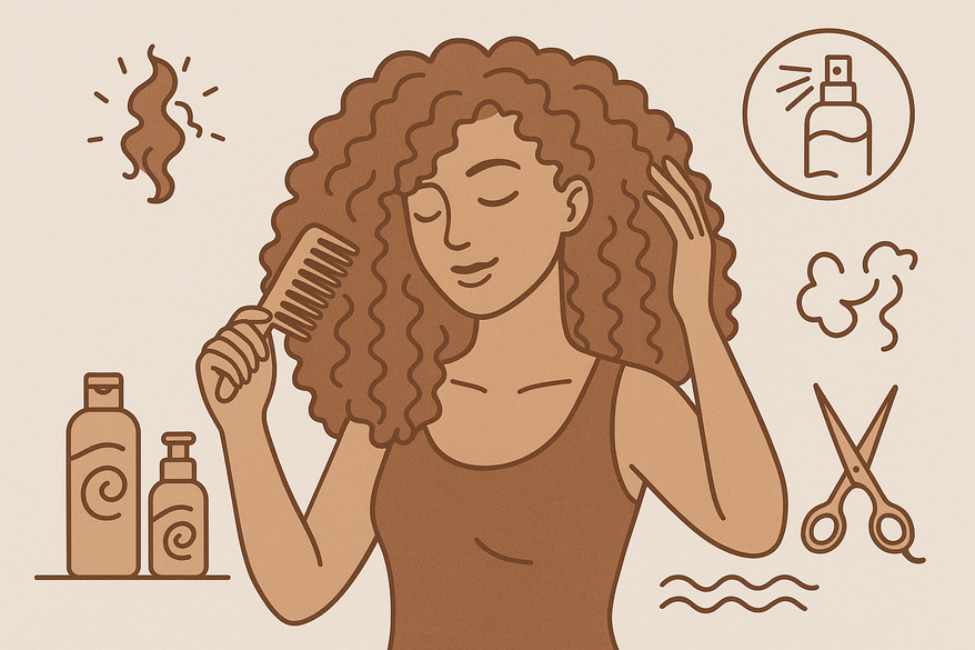 Thick Curly Hair Routine: Frizz Prevention, Wave Refresh & Salon Tips