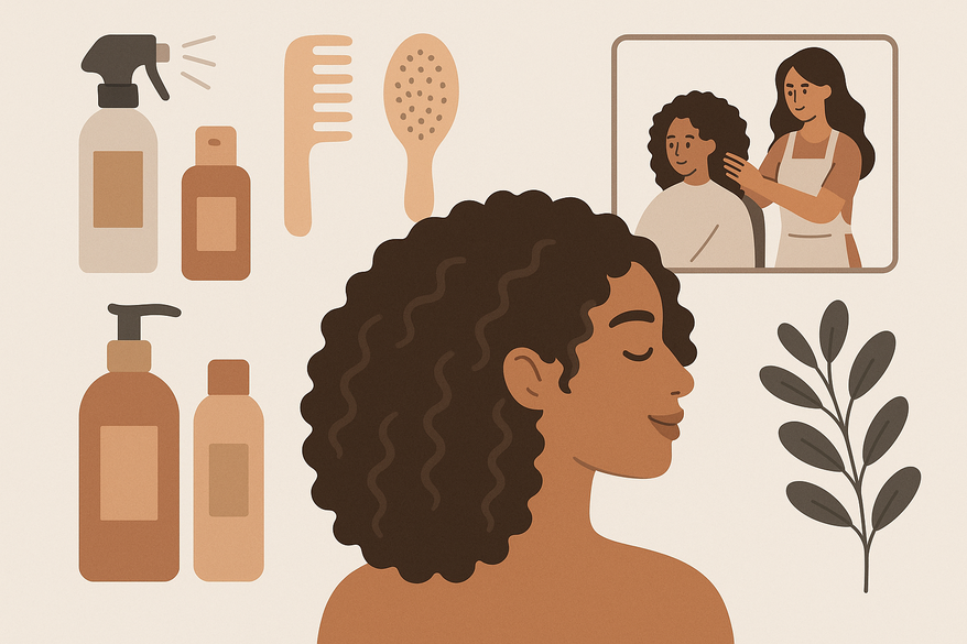 The Ultimate Thick Curly Hair Routine: Frizz Prevention and Salon Tips