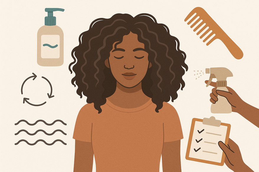 The Ultimate Thick Curly Hair Routine: Frizz Prevention and Waves Between Washes