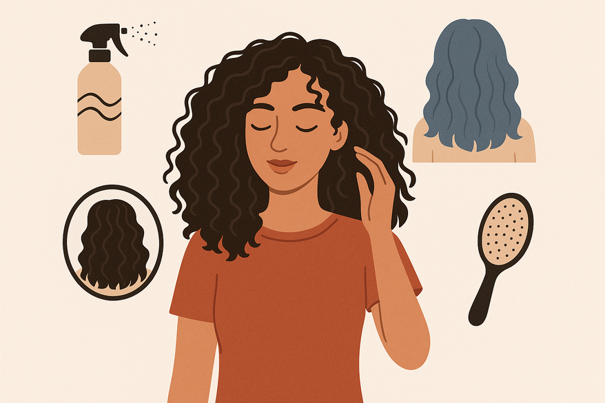 The Ultimate Thick Curly Hair Routine: Frizz Prevention, Waves Between Washes, and Fixes for Blue Hair and Bad Layers
