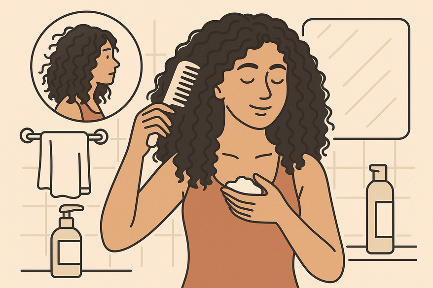 The Ultimate Thick Curly Hair Routine for Frizz Prevention and Healthy Waves