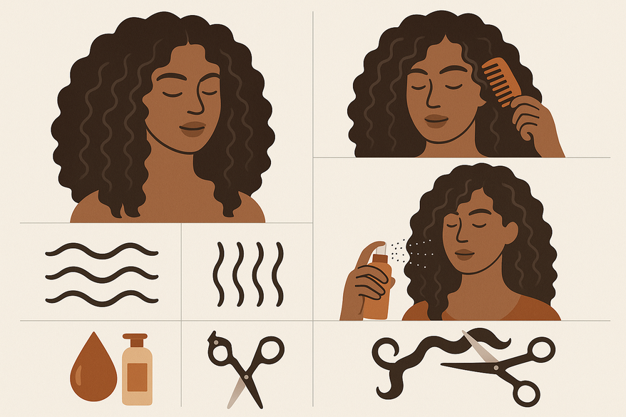 The Ultimate Thick Curly Hair Routine for Frizz Prevention and More
