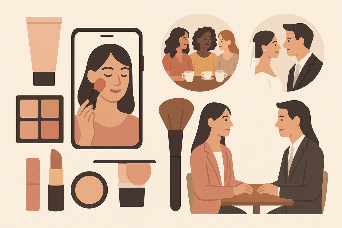 Makeup for Brunch with Friends: Step-by-Step Everyday Natural Looks & Soft Glam App Tools