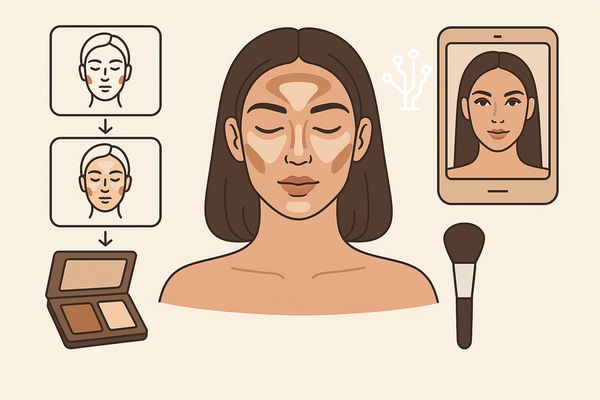 Contour and Highlight Step-by-Step: Master Sculpting with an AI Makeup Generator