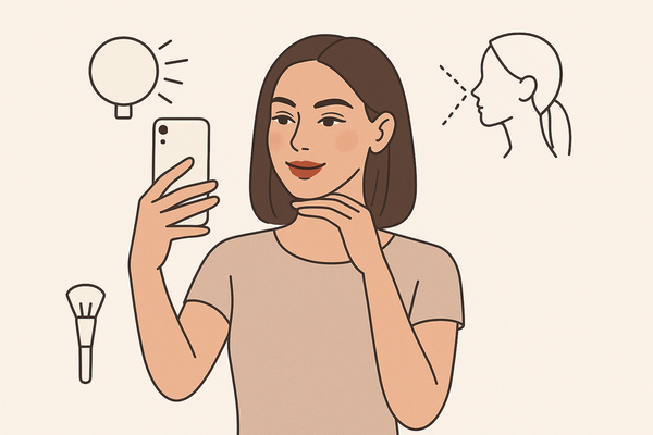 How to Achieve the Optimal Selfie Pose for AI Makeup
