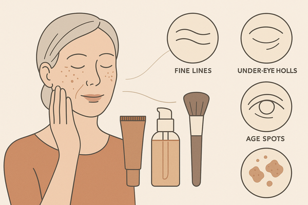 Makeup for Mature Skin: Effective Strategies for Fine Lines, Nasolabial Folds, and Dryness