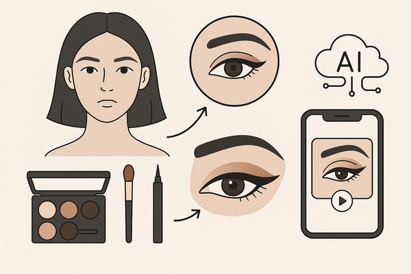 Makeup for Downturned Eyes: Instantly Lift & Define with App Tools